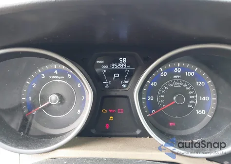 2011 Hyundai Elantra Gls (Ulsan Plant) from USA, damaged, VIN KMHDH4AE9BU116736